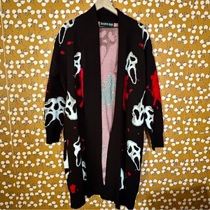 Backstitch Bruja Father Deqth Ghostface Scream Cardigan Halloween